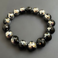 Black And Silver Electroplated Bracelet