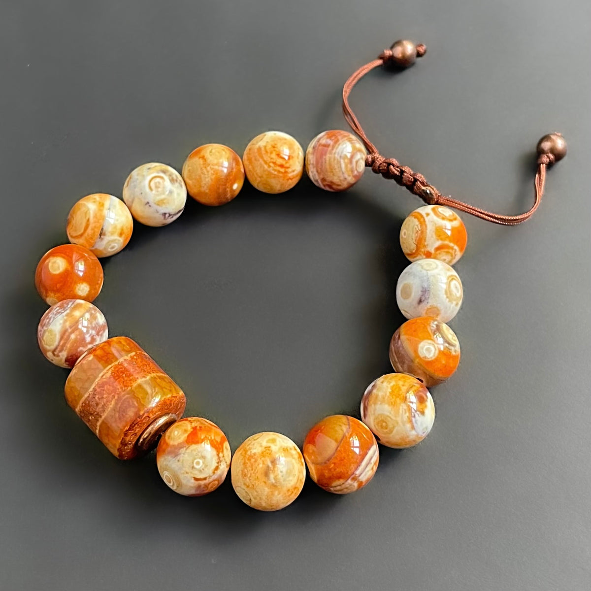Rust Agate Bracelet