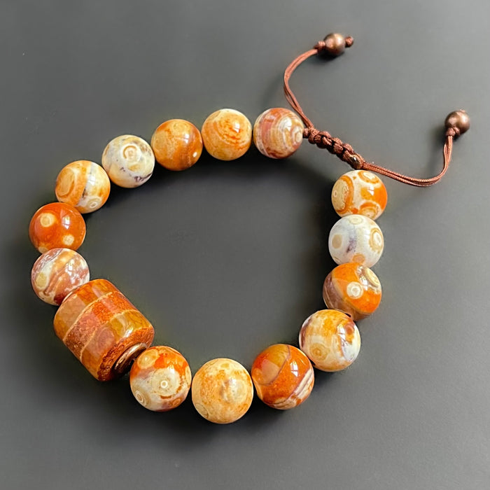 Rust Agate Bracelet