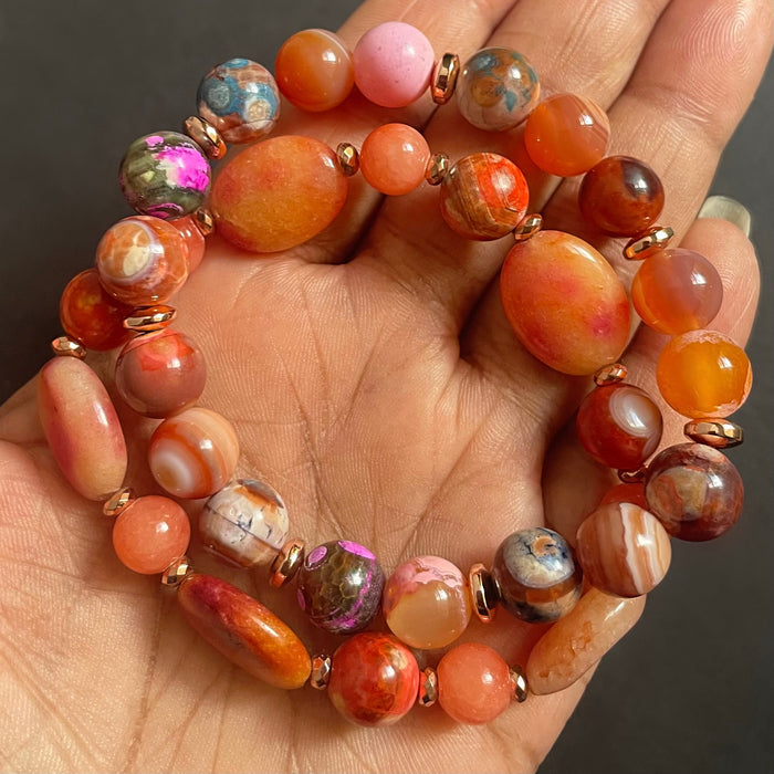 Coral Luxe Bracelet Set