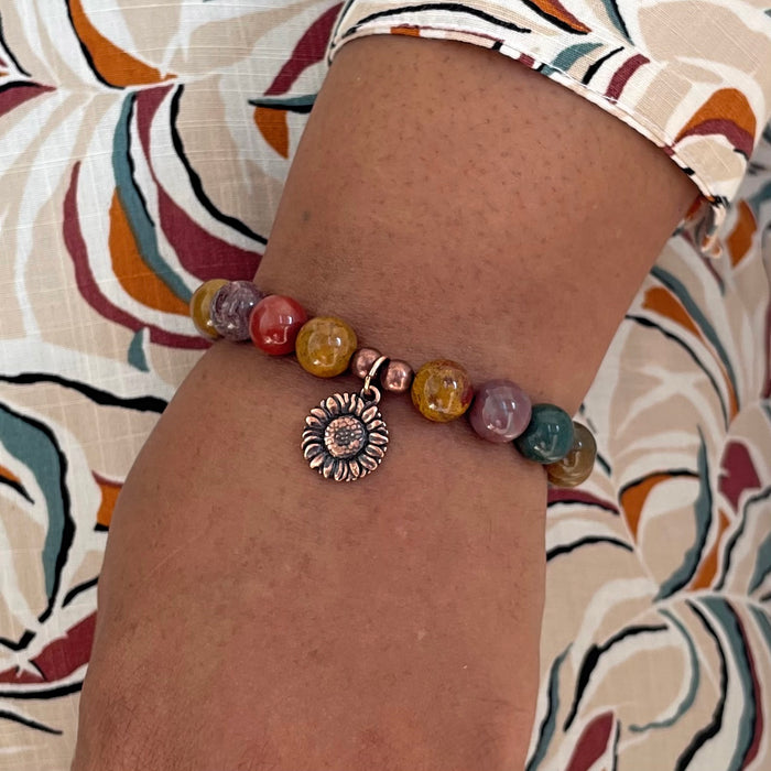 Ocean Jasper Charm Bracelet