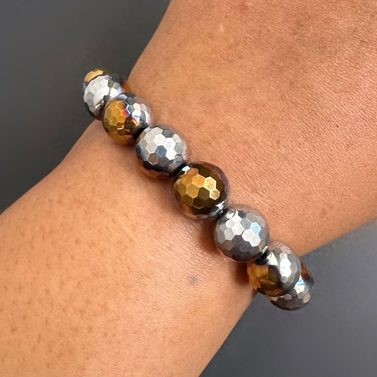 Silver And Gold Electroplated Bracelet