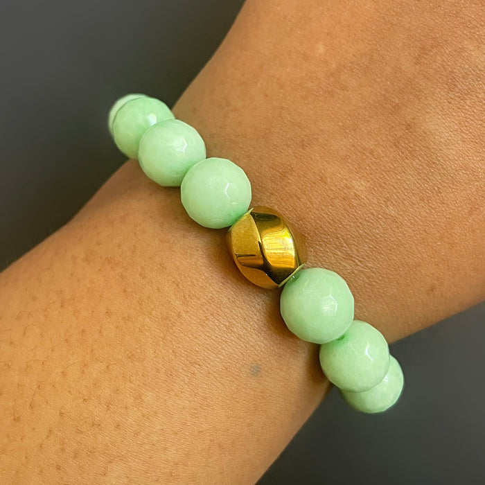 Mint Green Jade Bracelet