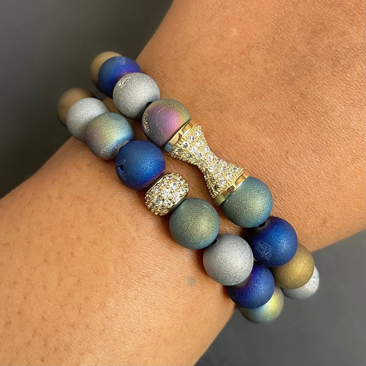 Multi Druzy Pavé Bracelet