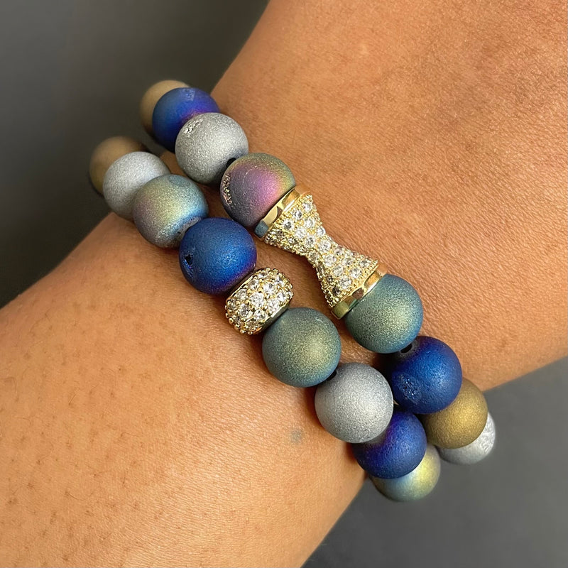 Multi Druzy Pavé Bracelet