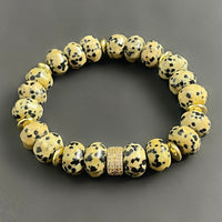 Dalmatian Jasper Pavé Bracelet
