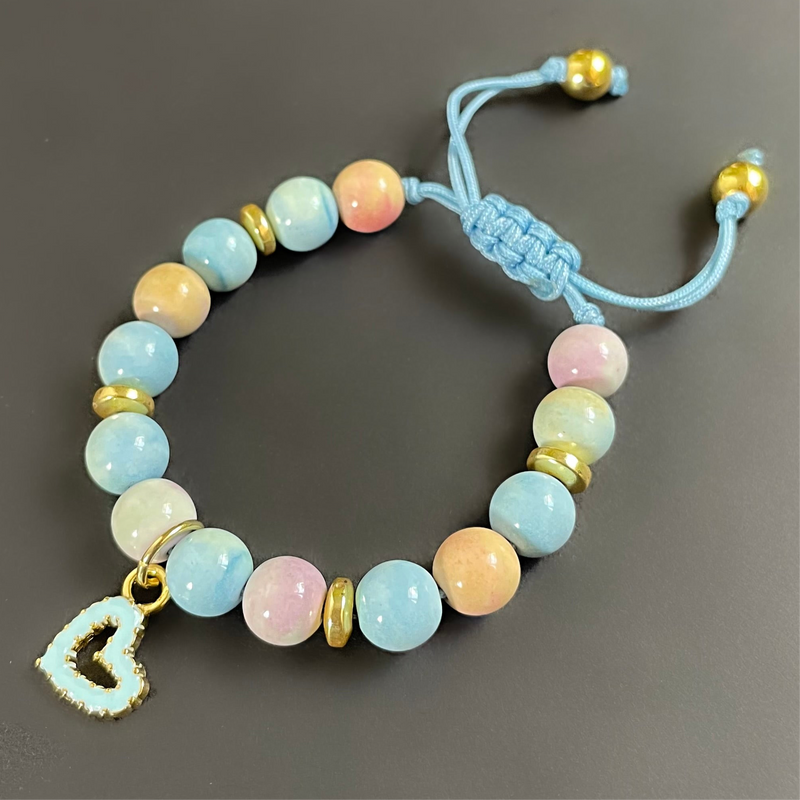Girl Watercolour Charm Bracelet