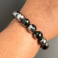 Black And Silver Electroplated Bracelet