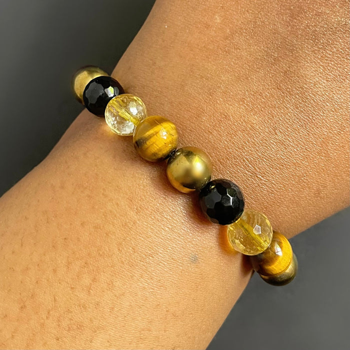 Chrysta Bracelet - Onyx And Tiger’s Eye
