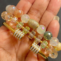 Rutilated Quartz Bangle Set