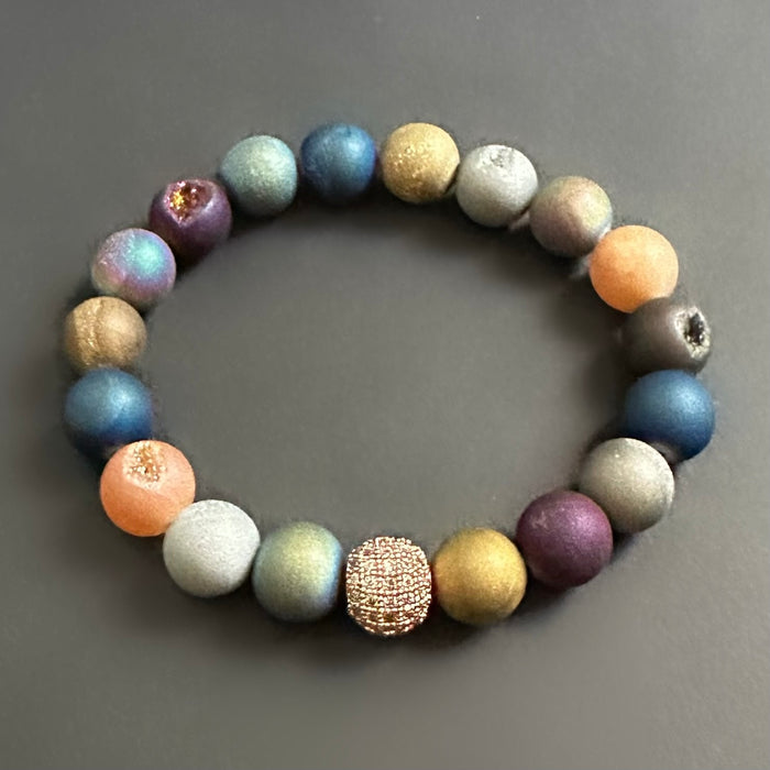 Multi Druzy Pavé Bracelet